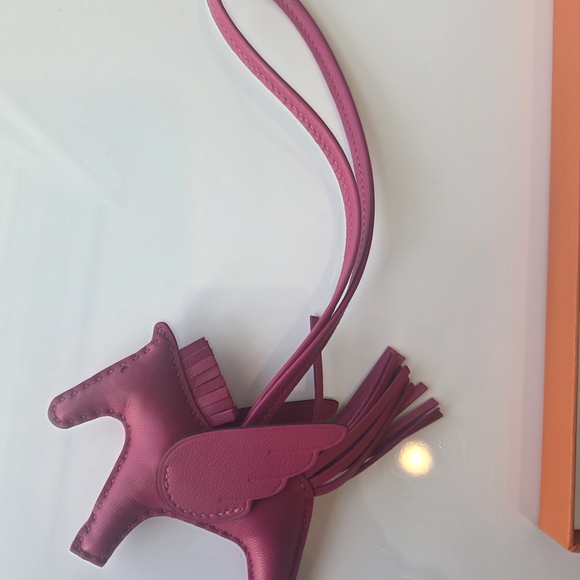 Hermes Rodeo Pegase PM Charm Framboise Pink Monochrome NWT - Picture 11 of 11